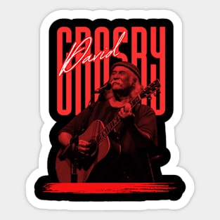 David crosby///original retro Sticker